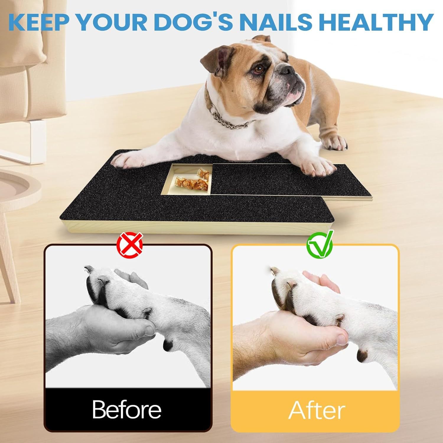 Dog Nail Scratch Board - File Your Dog's Nails at Home