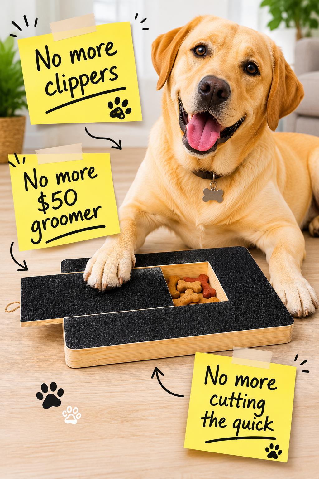 Dog Nail Scratch Board - File Your Dog's Nails at Home